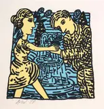 Denys Watkins, The Wedding, silkscreen print