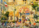 Peter O’Hagan, Café la Rotonde at the Hotel Negresco - Nice, watercolour, gouache and tinted gum arabic