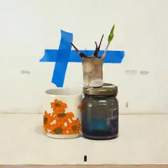 Damien Kurth, Interface, oil on board