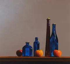 Steve Harris, Untitled - Still Life with Apples, oil on canvas