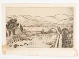 Józef Hecht, Banyuls sur mer, etching