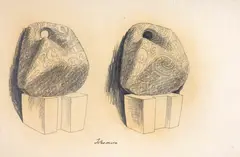 Russell Clark, Tokomaru, graphite on paper, c. 1950