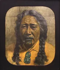 Charles Goldie, Kapai! Te Torori, chromolithograph mounted on board, A/F
