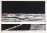 Marilynn Webb, Sunset Lake Mahinerangi 6, etching, AP