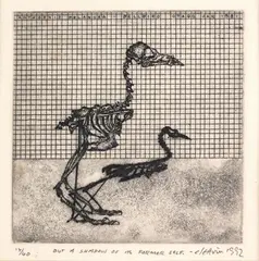 But a Shadow of It’s Former Self by Barry Cleavin, etching, 14/40, sold Jun 2022