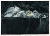 Shona McFarlane, Rainbow over Somes Island, etching, 5/30