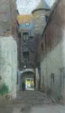 John Weeks, Untitled - European street scene