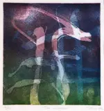 Philippa Blair, Tree and Ladder, etching, 4/25