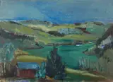 Molly Canaday, Untitled landscape, oil on canvas