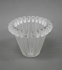 Royat Vase by Lalique, clear and frosted glass, Model No. 10-921, designed c. 1936 (A/F), sold Jun 2022