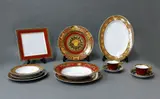 Versace for Rosenthal, A one-hundred-and-two piece ‘Medusa’ porcelain dinner set, manufacturer's mark to the bases