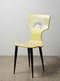 Piero Fornasetti, Chair Sole, hand-silkscreened, painted, and lacquered wood and metal, designed 1955