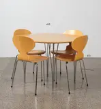 ‘Supercircular’ B603 Dining table by Piet Hein and Bruno Mathsson for Fritz Hansen, in beech, originally designed in 1964, this example manufactured in 1995, sold Jun 2022
