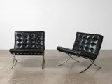 Mies van der Rohe, A pair of Barcelona chairs