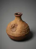 Len Castle, Stoneware bottle, pigmented Coromandel clay, c. 1970