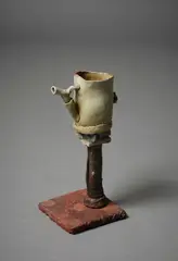 Peter Hawkesby, T-pot, glazed stoneware, stone and composite material