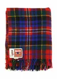 Milton Alliance Textiles (Nz), Fontana Monty Rug, with a ‘MacPherson’ tartan pattern in red, blue, green, black, yellow, and white