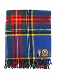 Onehunga Woollen Mills Ltd, Glenfiddich Quality Rug, with a MacBeth tartan pattern in blue, green, red, yellow, black, and white