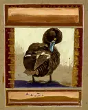 Russell Jackson, New Zealand Black Teal, acrylic on rag paper