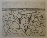 Gary Tricker, Handscape No. 2, etching, 1/3, 1st state