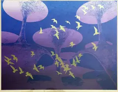 Donald James Ramage, The Last Flight No 2, screenprint, 9/40