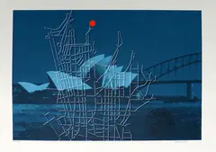 Ted Dutch, Untitled (Bennelong point), screenprint, 282/500