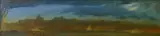 Jj Roche, The Lost Land, oil on board in artist's wooden frame