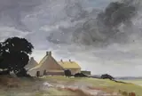 Harry H. Pattle, Untitled landscape, watercolour