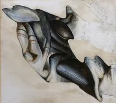 David Oxtoby, Medicated Goo, indian ink, ball pen and white pencil on paper