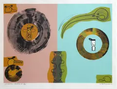 Denys Watkins, Dawn Chorus, lithograph, 19/30