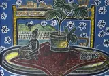 Claire Lawn, Interior Still Life, acrylic on paper