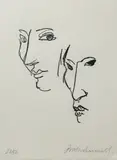 Richard McWhannell, Untitled - two faces