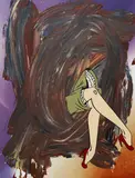 Tjalling de Vries, You're Gone Baby, acrylic on vinyl