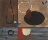 Bridget Bidwill, Beam, oil and mixed media on canvas