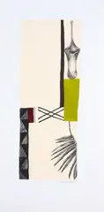 Dagmar Dyck, Untitled (Green), mixed media on paper