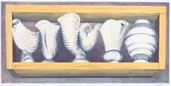 Crown Lynn Collection by Rodney Fumpston, lithograph, 9/43, sold Apr 2022
