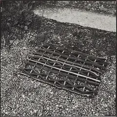 Bill Culbert, Car Tyre Mat, gelatin silver print