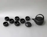 Anneke Borren, Black on black glazed tea set