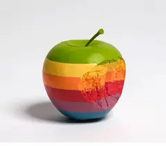 Ricky Swallow, Apple 2000, pigmented resin, edition of 12