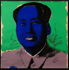 Mao by Andy Warhol, 1972, screenprint; framed, sold Apr 2022