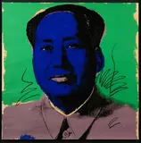 Mao by Andy Warhol, 1972, screenprint; framed, sold Apr 2022