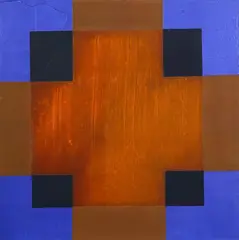 Stephen Bambury, Untitled, iron filings and acrylic on aluminium