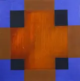 Stephen Bambury, Untitled, iron filings and acrylic on aluminium