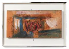 Don Peebles, Study, acrylic and charcoal on plywood