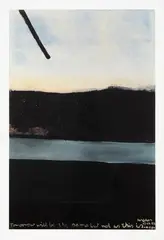 Colin McCahon, Tomorrow will be the same but not as this, silkscreen print with archival ink on BFK Rives Italia art paper, 25/100