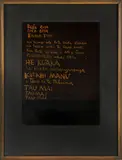 Ralph Hotere, Ruia Ruia / Opea Opea / Tahia Tahia, acrylic and lacquer on board