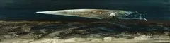 John Walsh, Untitled from the Parihaka Series, oil on board