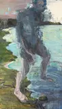 Euan MacLeod, Coastal Figure, oil on canvas