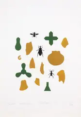 Beach Collection by Richard Killeen, acrylic on paper, sold Dec 2021