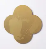 Max Gimblett, Remembrance, silkscreen on lacquered brass quatrefoil